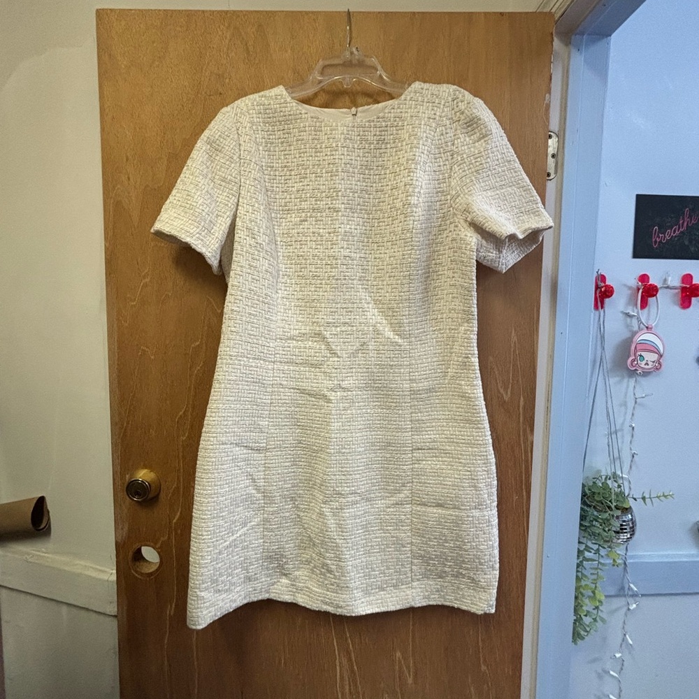 Elegant Cream Textured H&M Dress